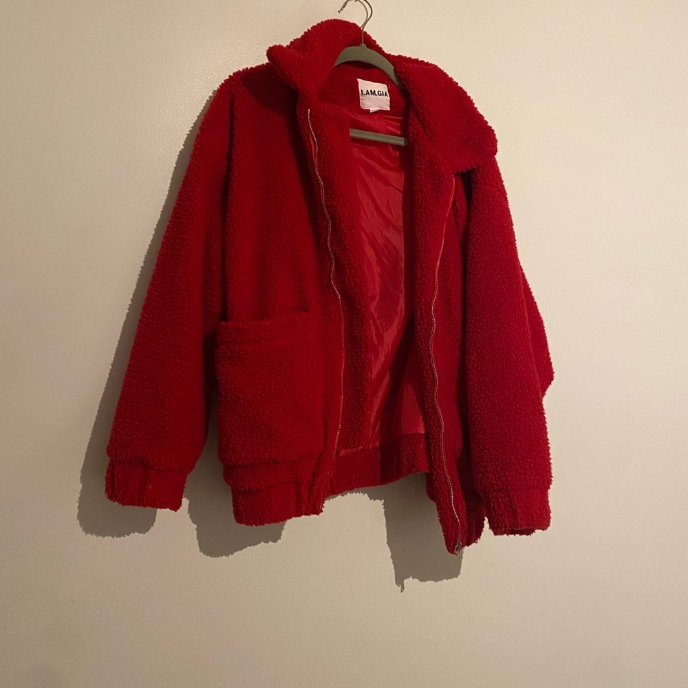 Big Red Teddy Jacket - image 1